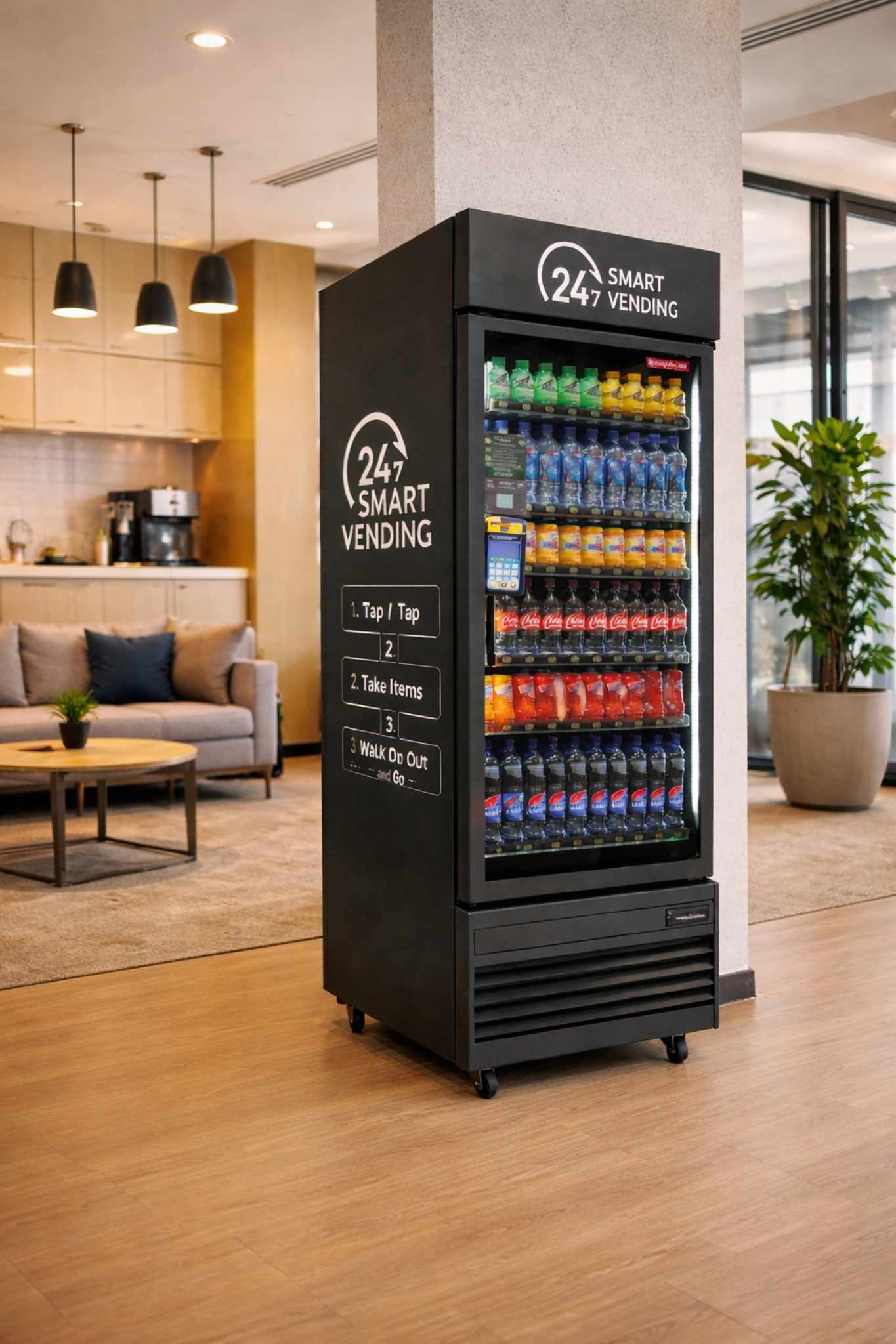 OASYSVEND machine in a premium office environment